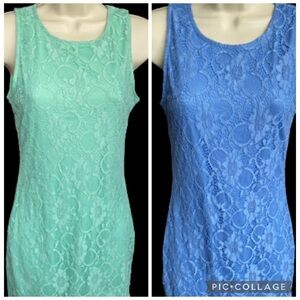 2 Lace Sleeveless Dresses- Both Size Medium